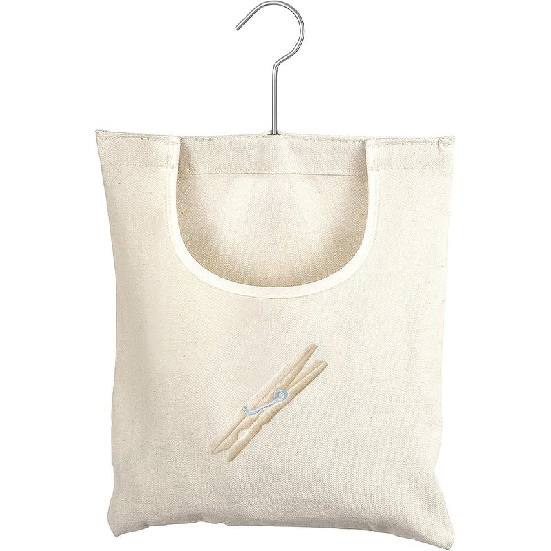 Whitmor canvas clothespin bag