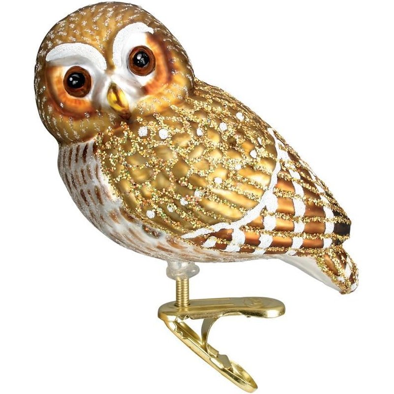 Old World Christmas glass owl ornament