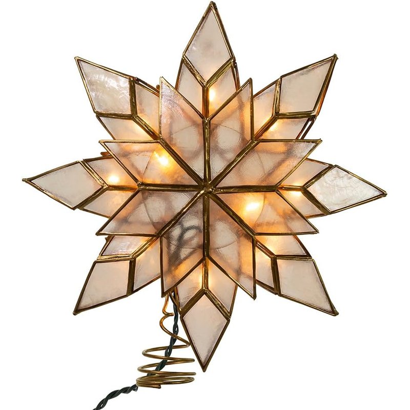Capiz star tree topper
