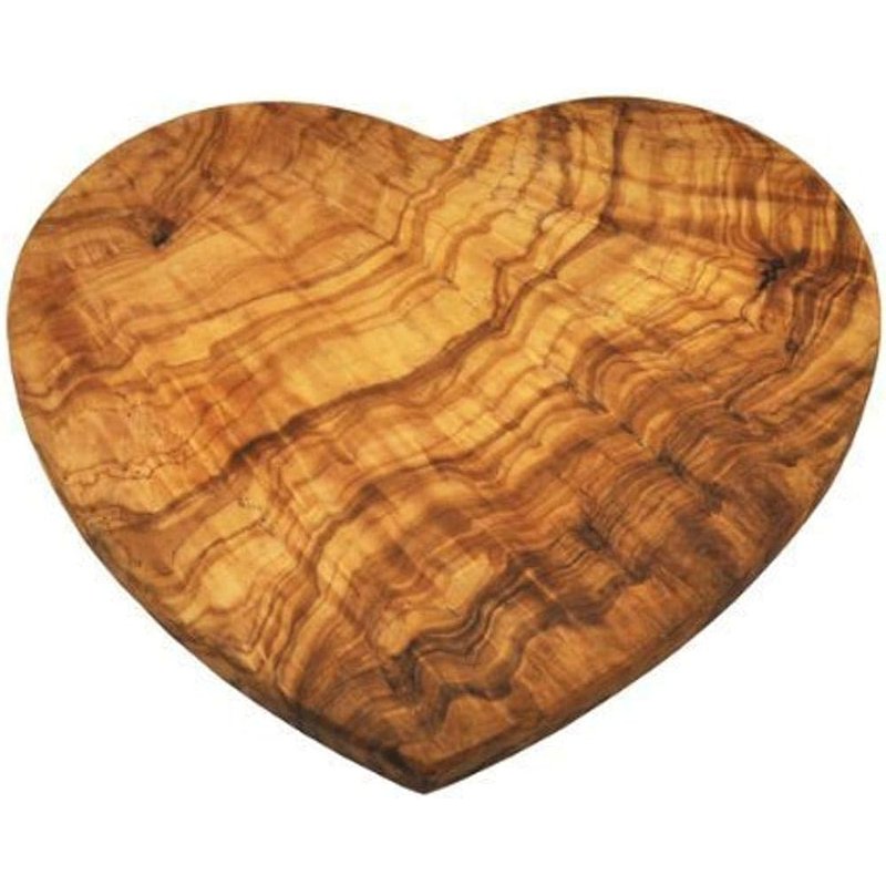 Olive wood heart board