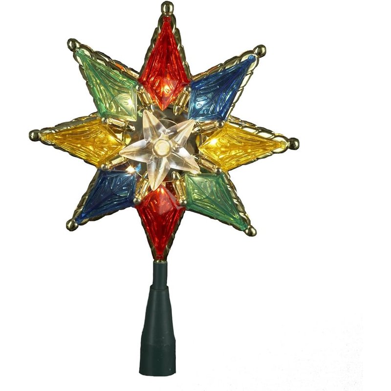 Kurt Adler lighted 8-point star treetop