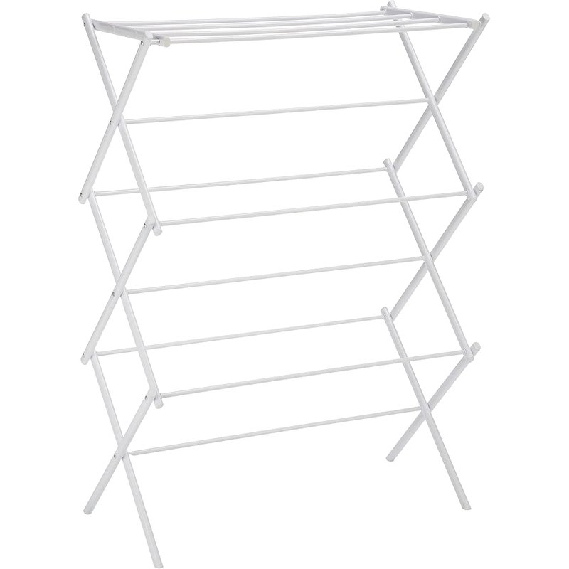 Amazon Basics foldable clothes drying rack
