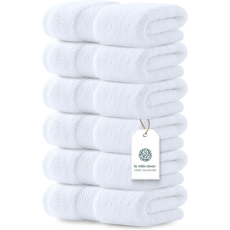 Turkish cotton hand towels, 6 pack