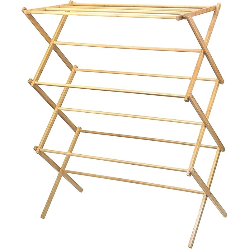 HOME IT wooden clothes drying rack