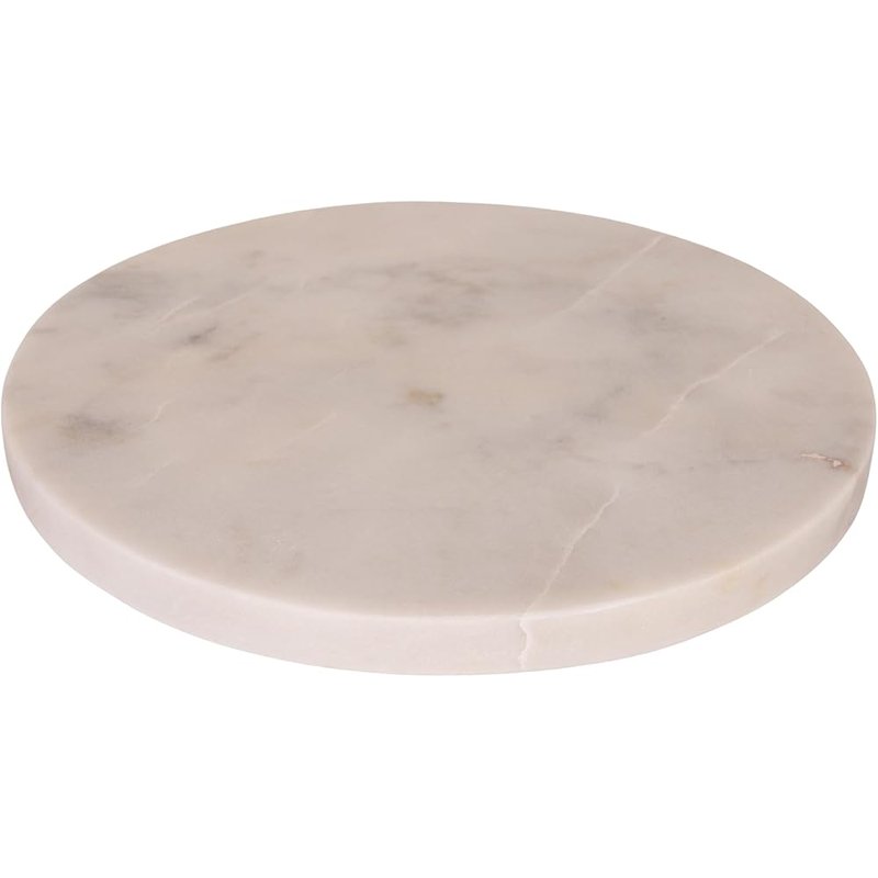 Round white marble cheese board