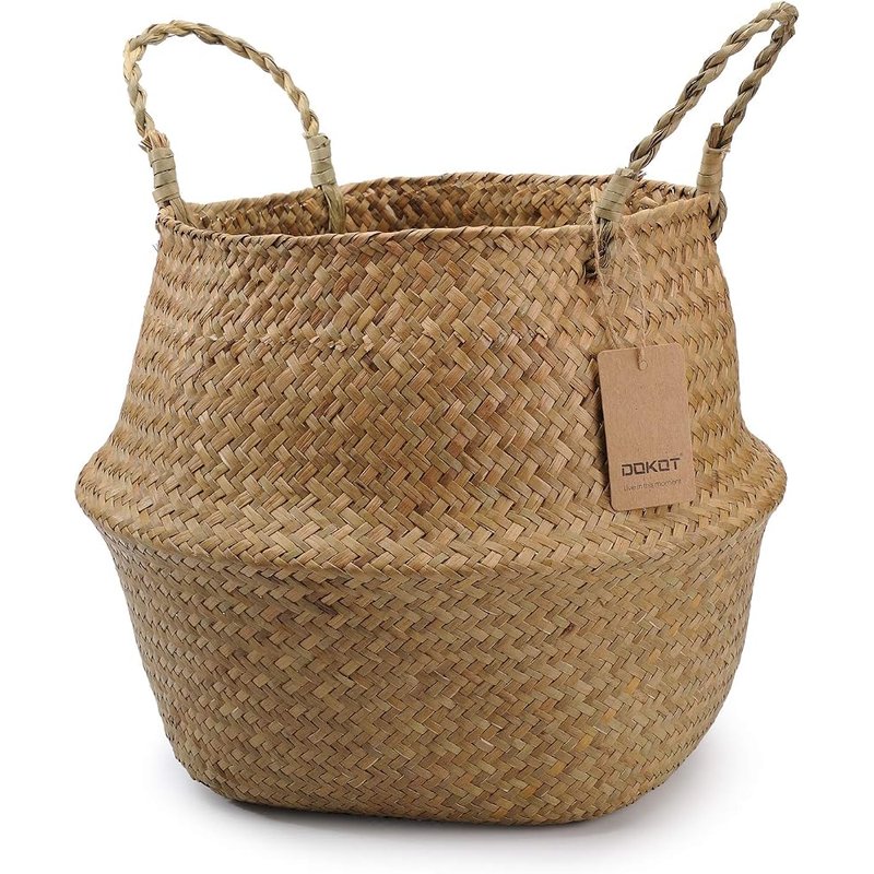 DOKOT seagrass basket with handles