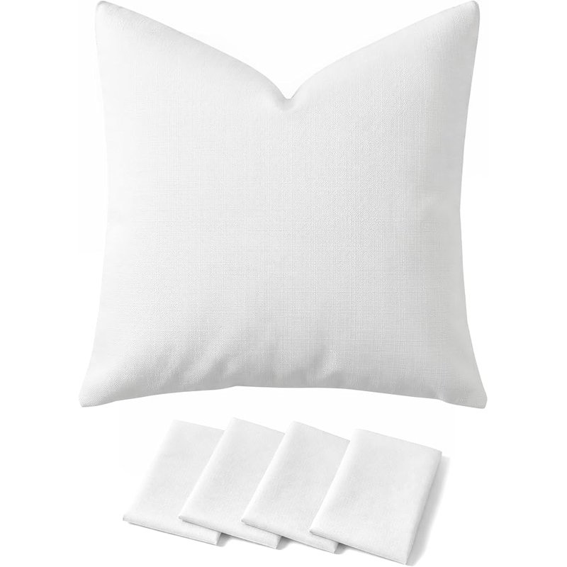 Deconovo faux linen pillow covers