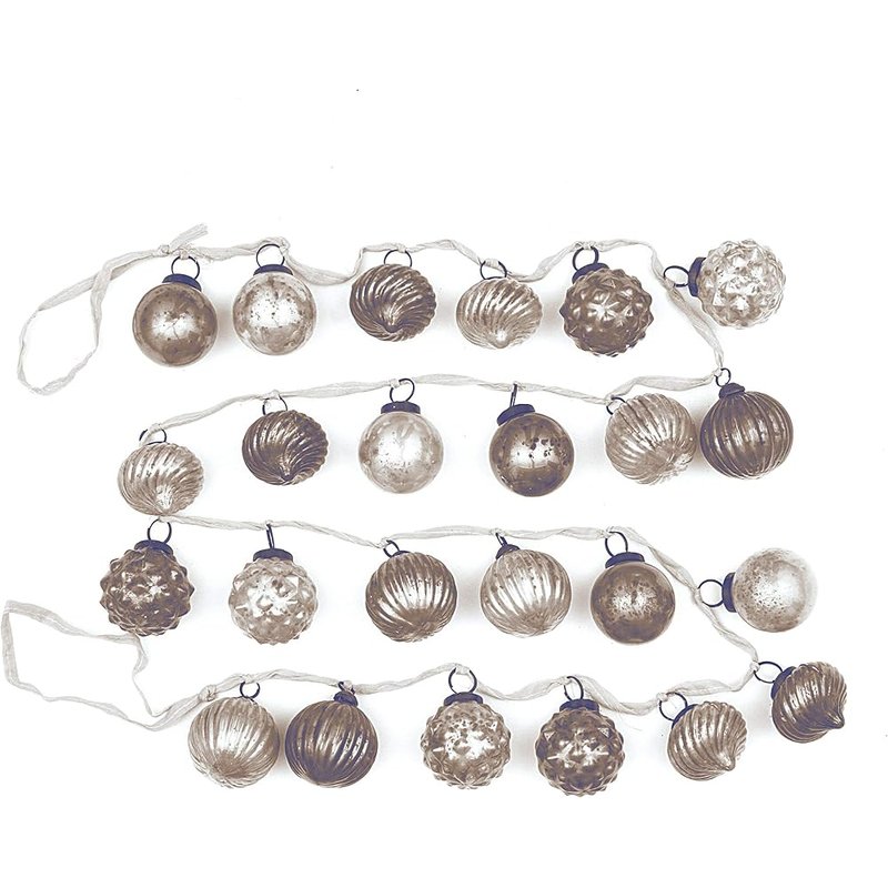 Creative Co-Op mercury glass ornament garland
