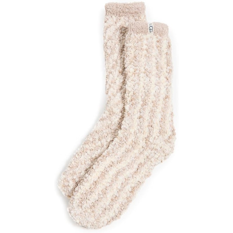 UGG cozy chenille socks, cream