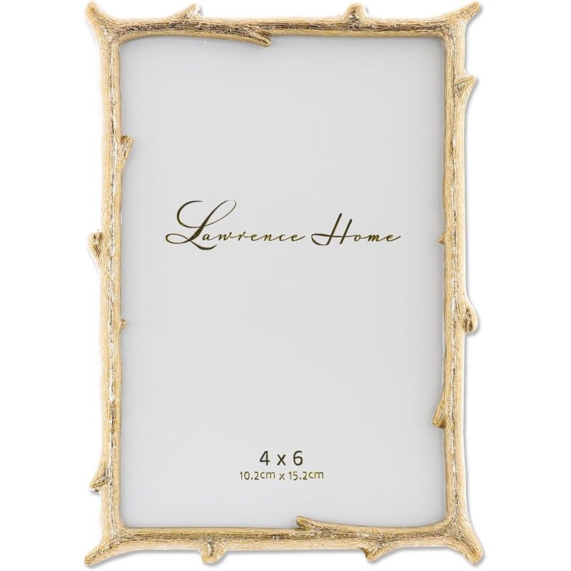 Gold branch picture frame