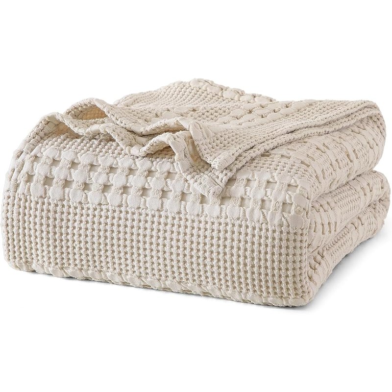 Cotton waffle blanket