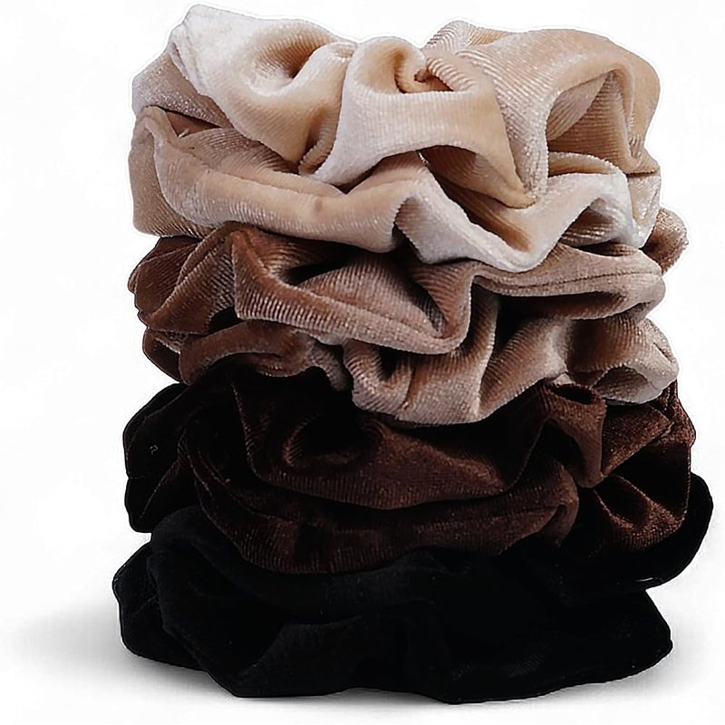 Velvet scrunchies, 8 pc