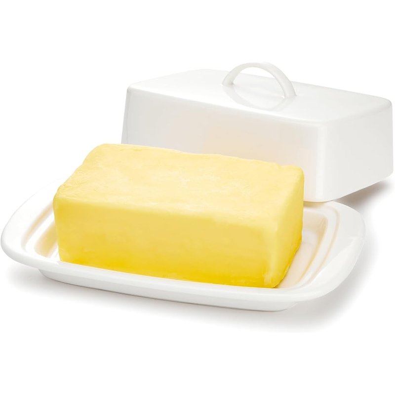 Porcelain butter dish