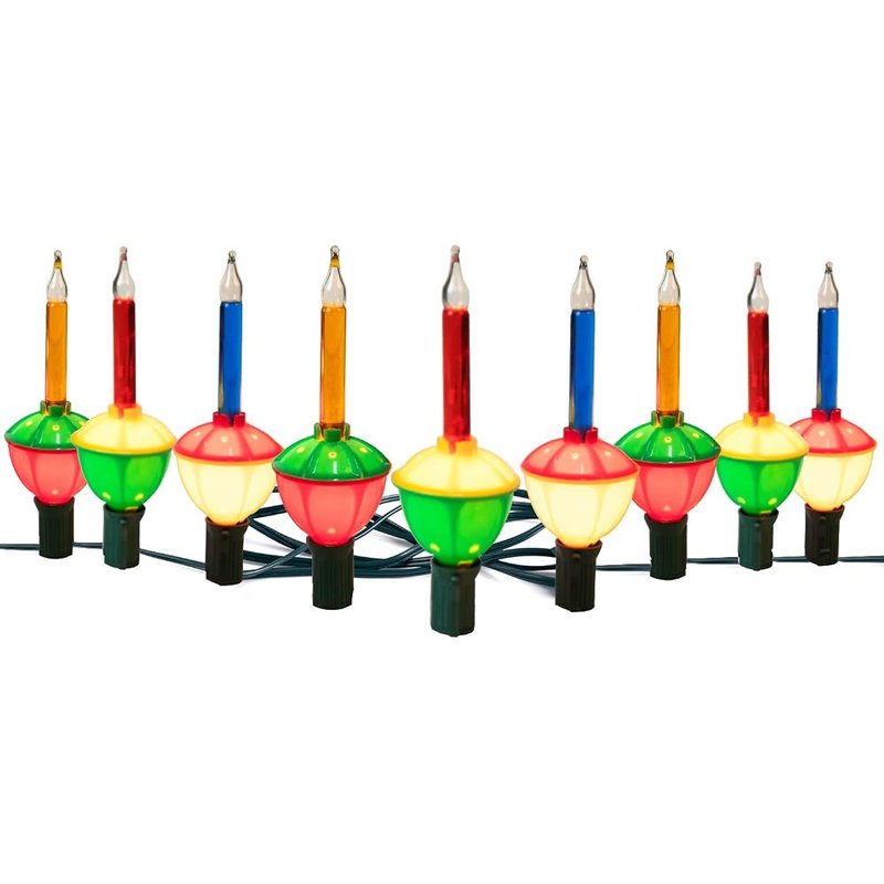 Christmas bubble lights, 9 bulbs