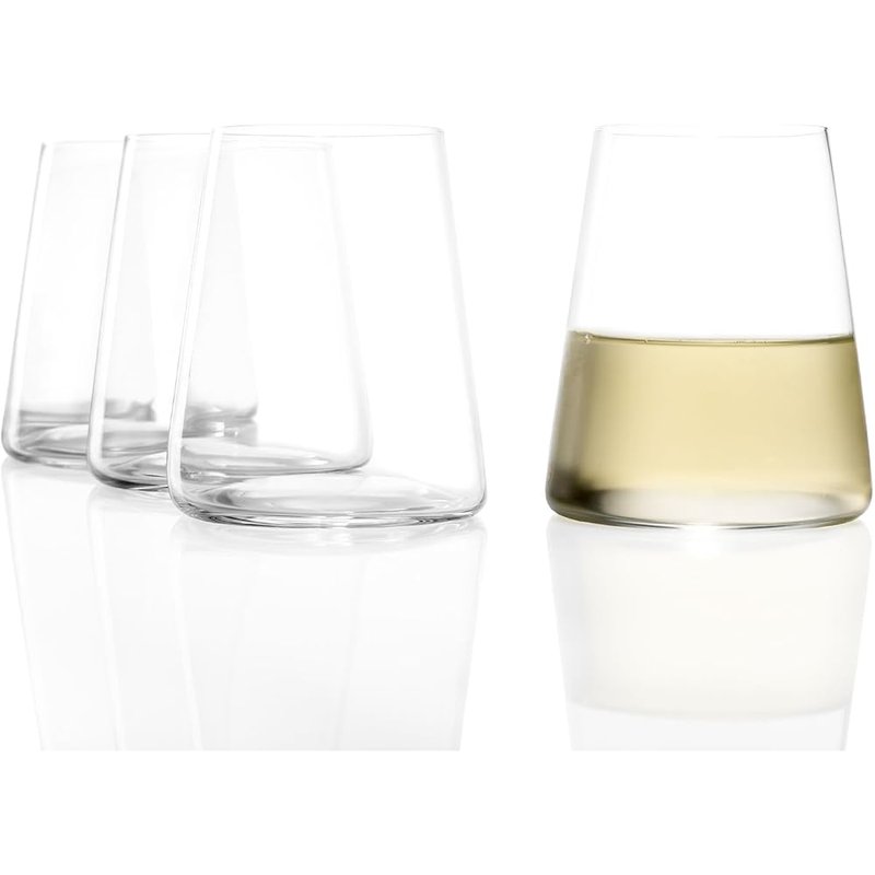 Stolzle Lausitz crystal stemless tumblers, set of 4