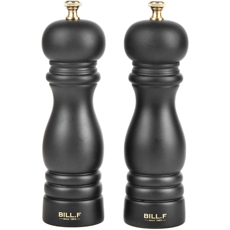 Black wood salt and pepper mills