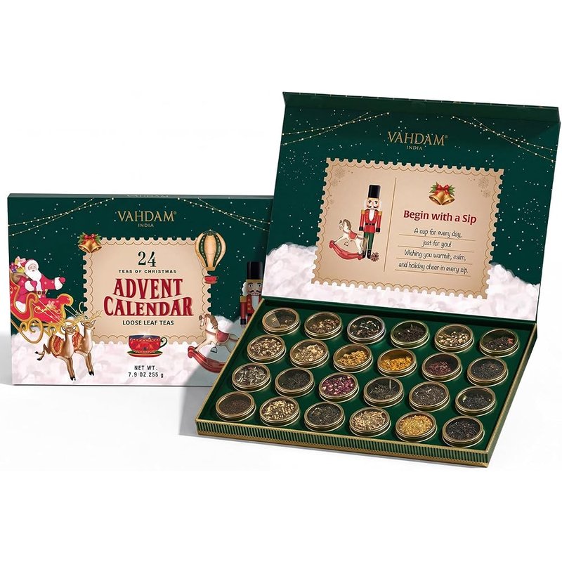 VAHDAM loose leaf tea advent calendar