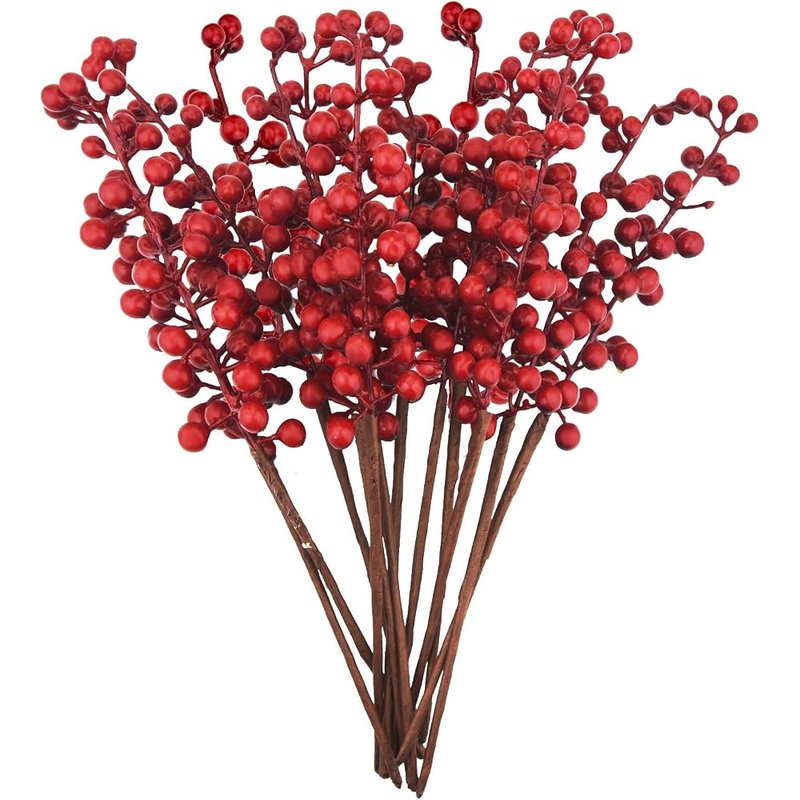 Burgundy berry stems, 12 pack