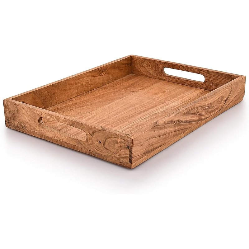 Acacia wood serving tray