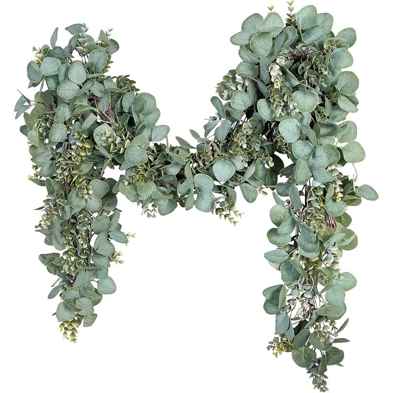 Faux eucalyptus garland