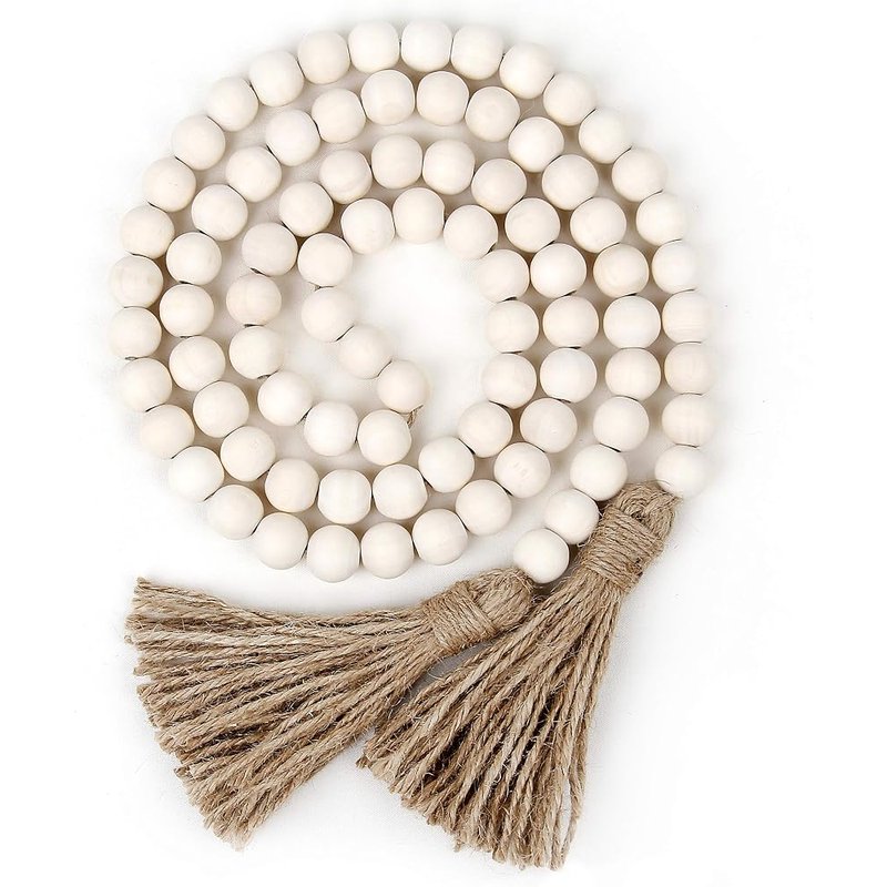 RAMIRABI natural wood bead garland