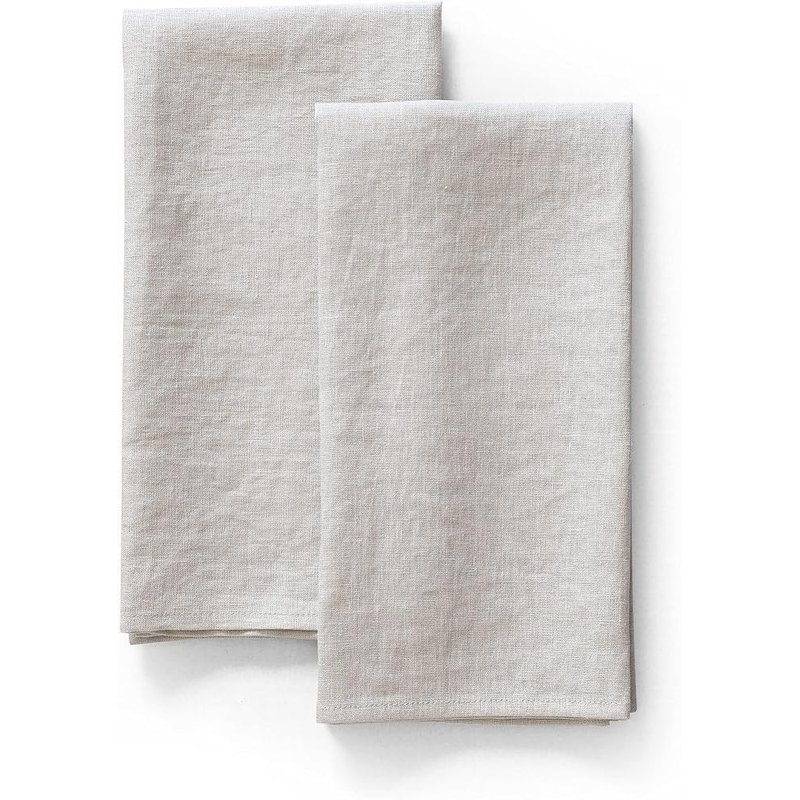 Stonewashed linen kitchen towels