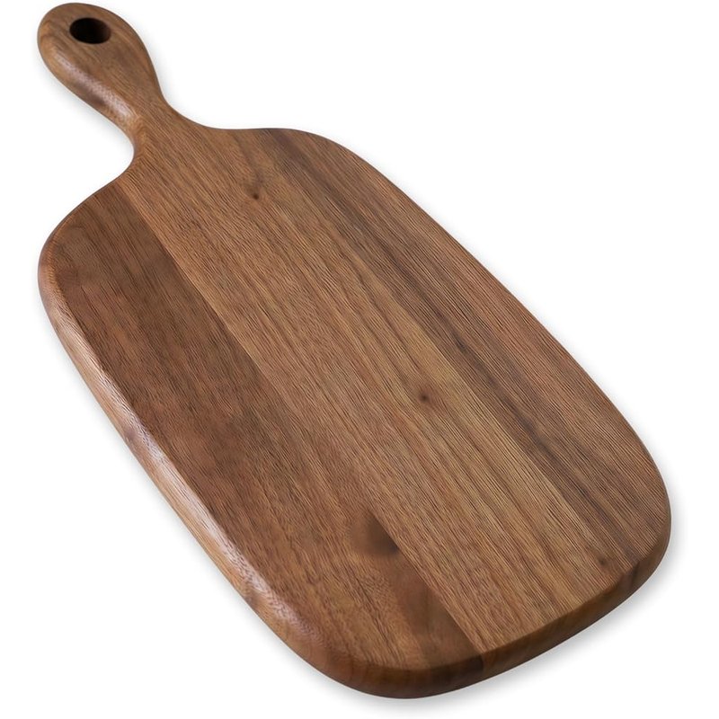 Walnut cutting board with handle