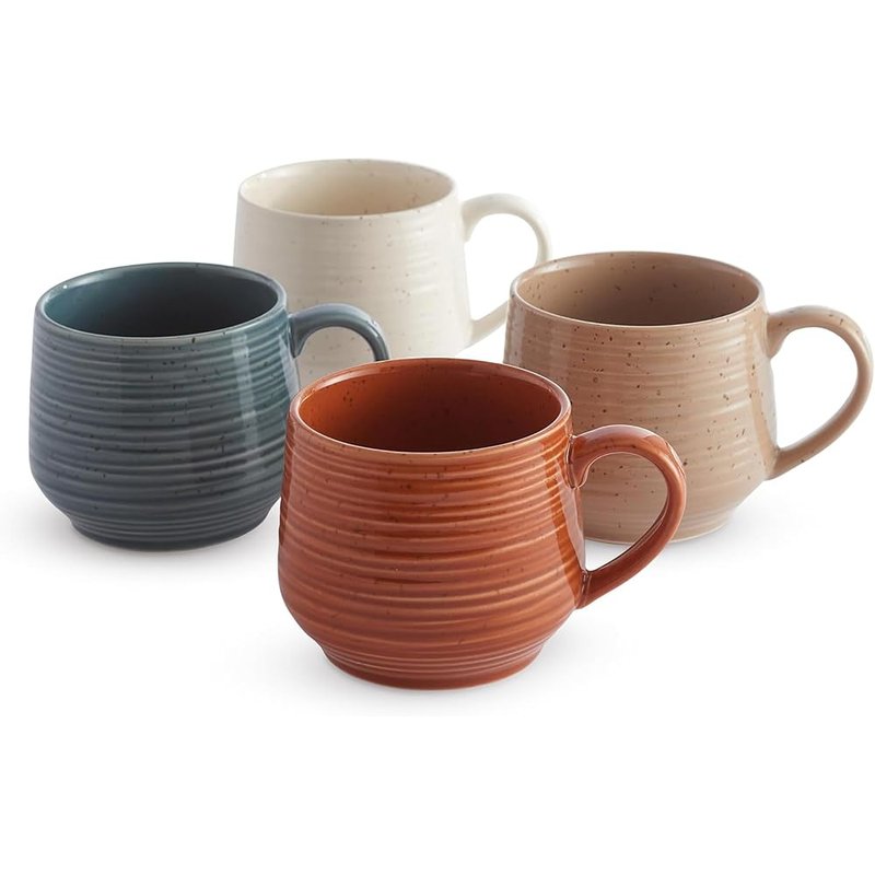 Sango stoneware mugs, set of 4