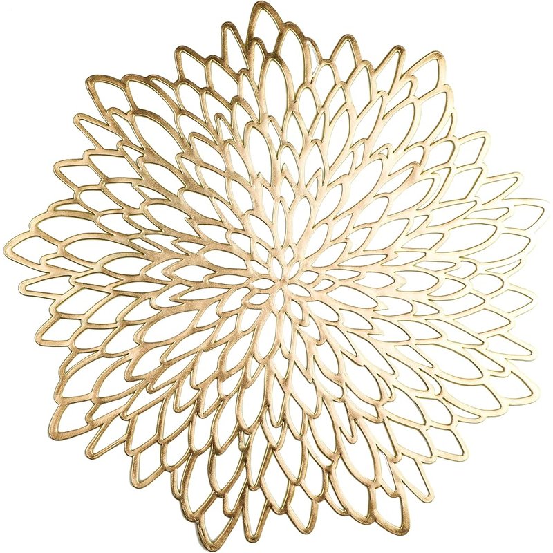Gold leaf placemats