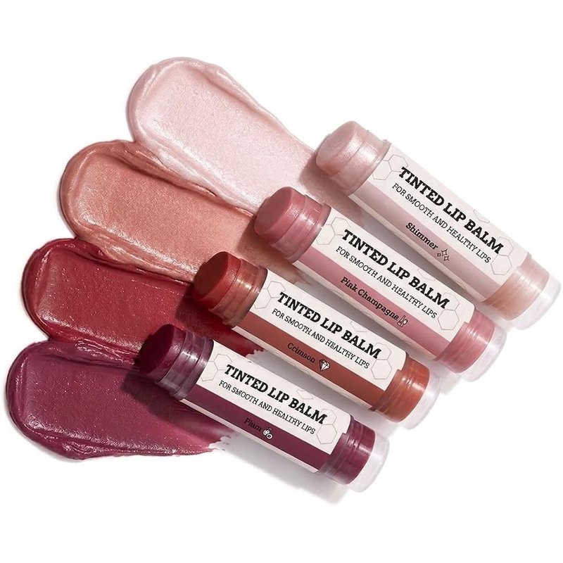 Tinted lip balm, 4 pack