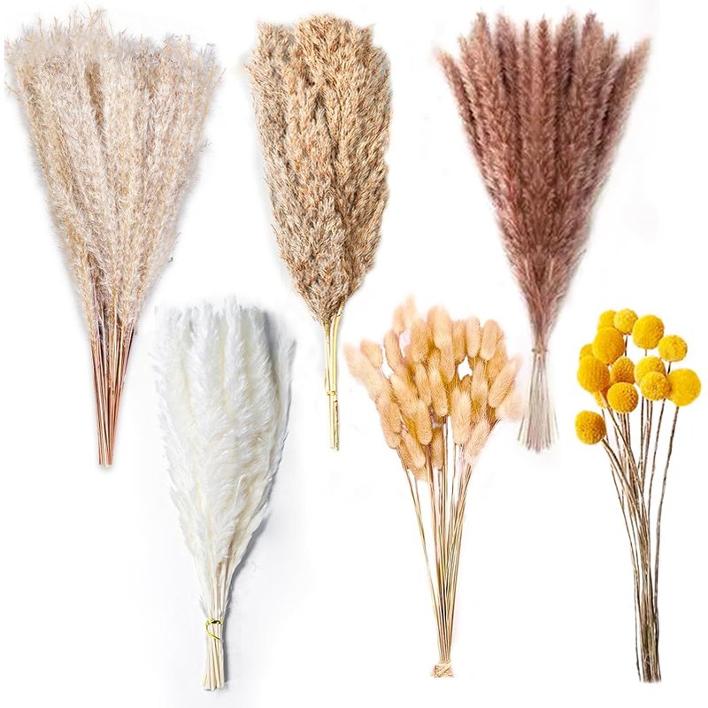Dried pampas grass bouquet