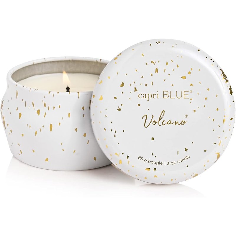 Volcano mini tin candle