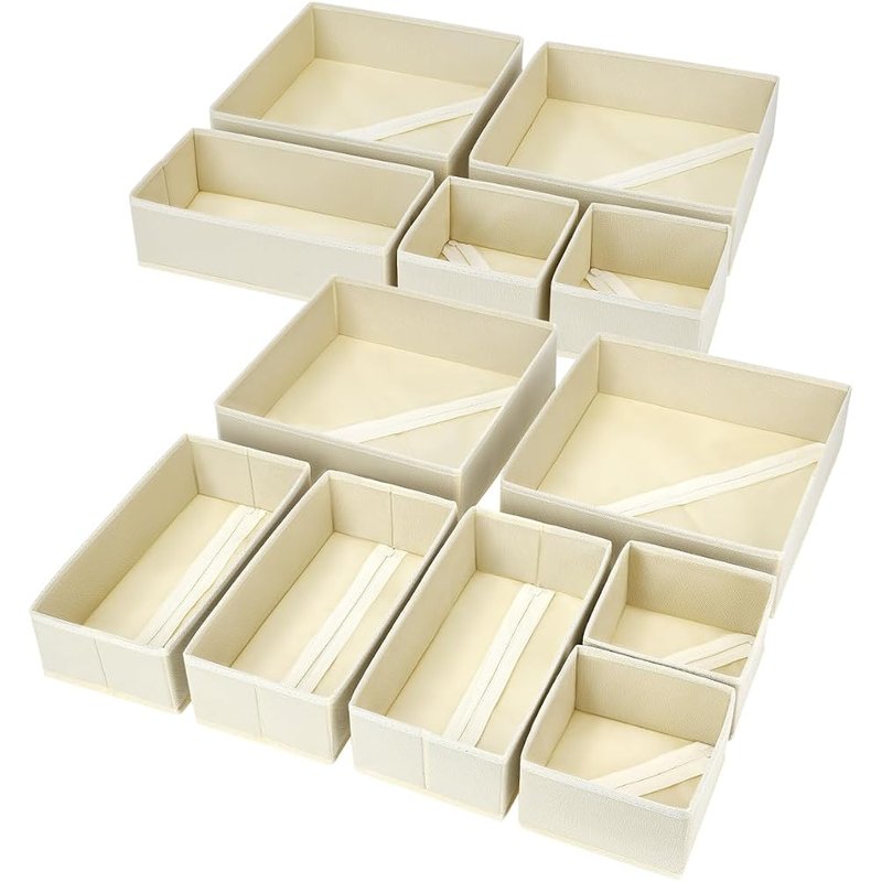 Fabric drawer organizers, 12 pack