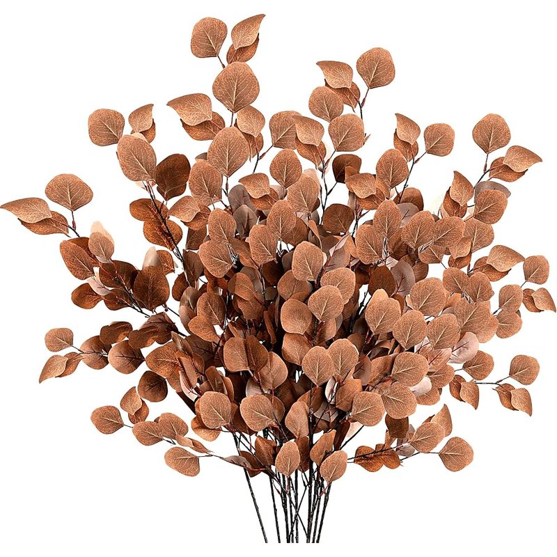 Fall faux eucalyptus stems