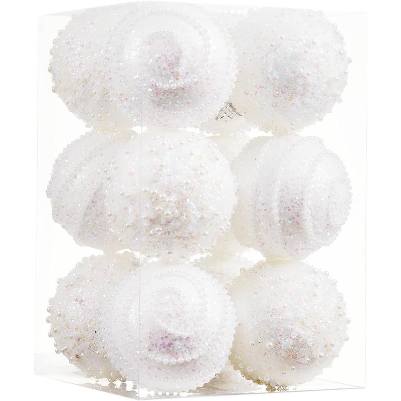 White ball ornaments