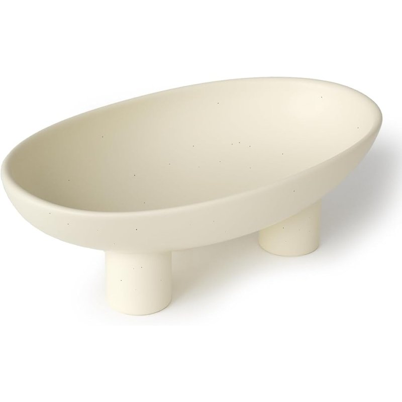 Footed ceramic bowl