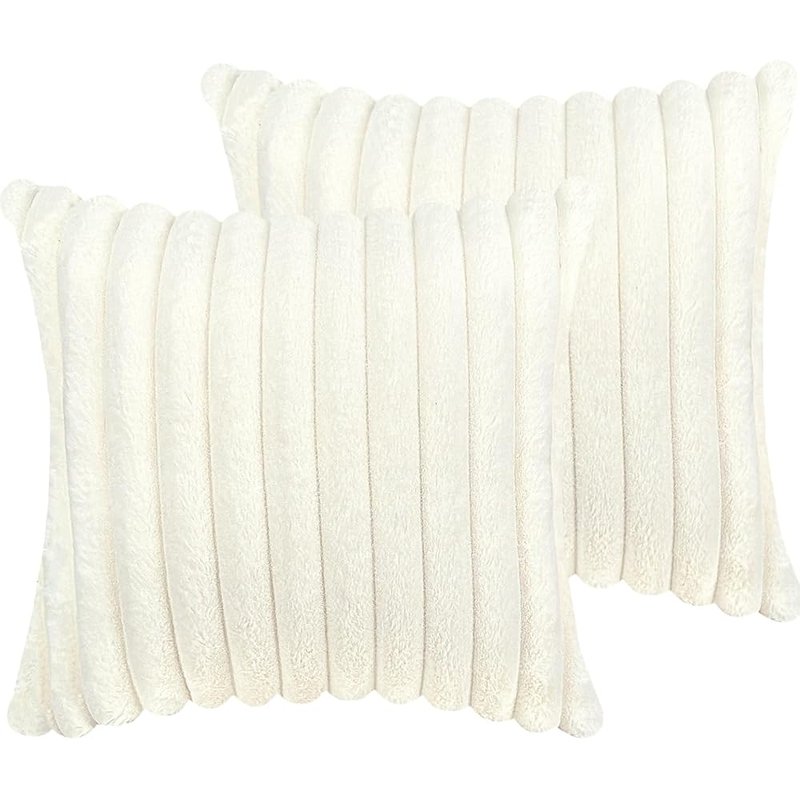 Faux fur pillow covers