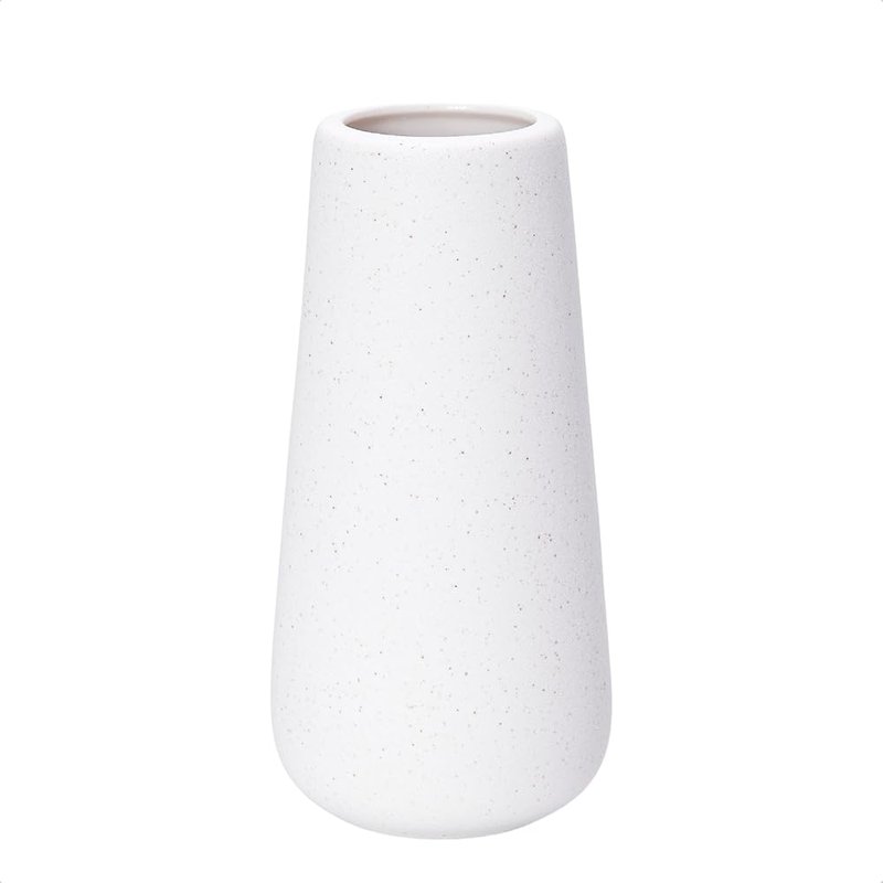 D'vine Dev textured white ceramic vase