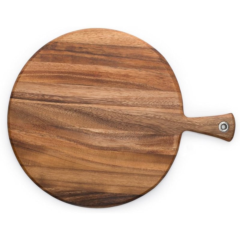 Round acacia serving board
