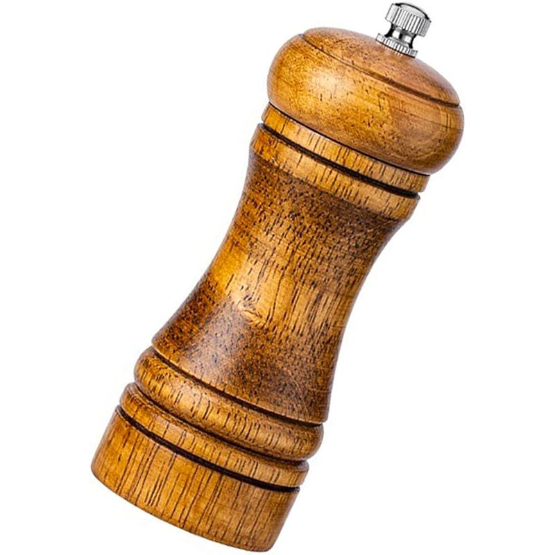 Wooden pepper mill
