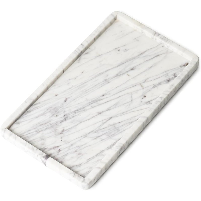 White marble tray