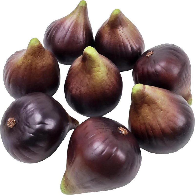 Realistic faux figs, 8 pieces