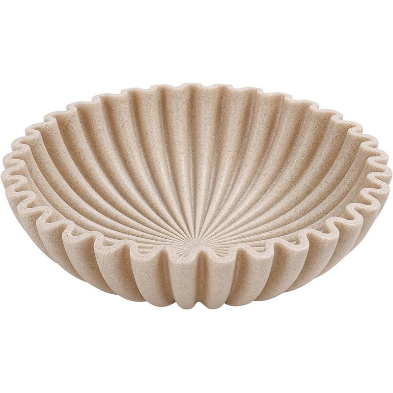 Fluted decorative bowl