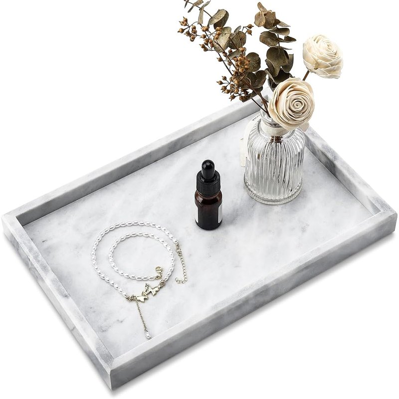Real marble tray