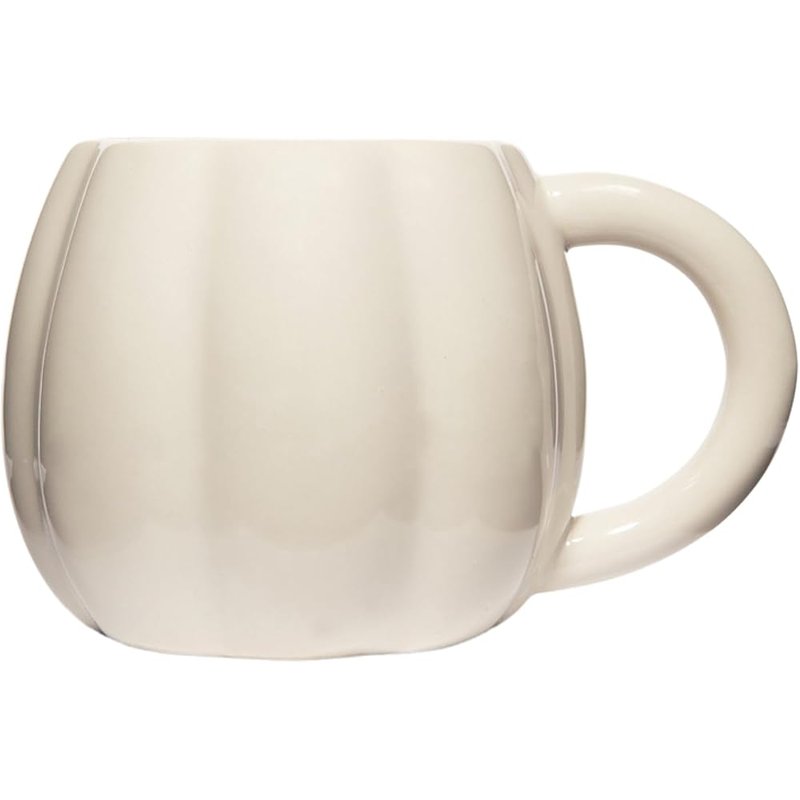 Cream pumpkin coffee mug