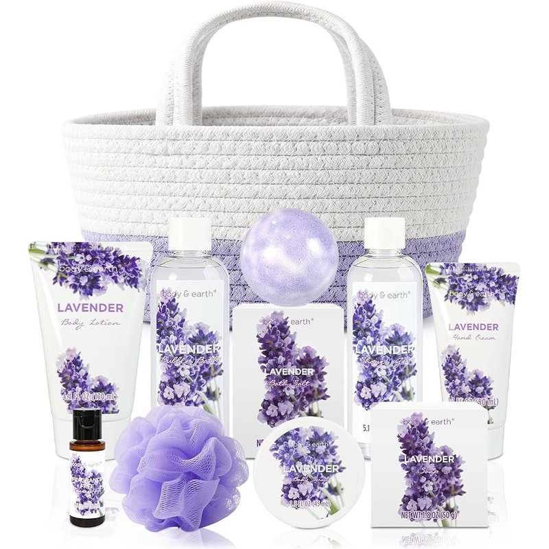 Lavender spa gift basket