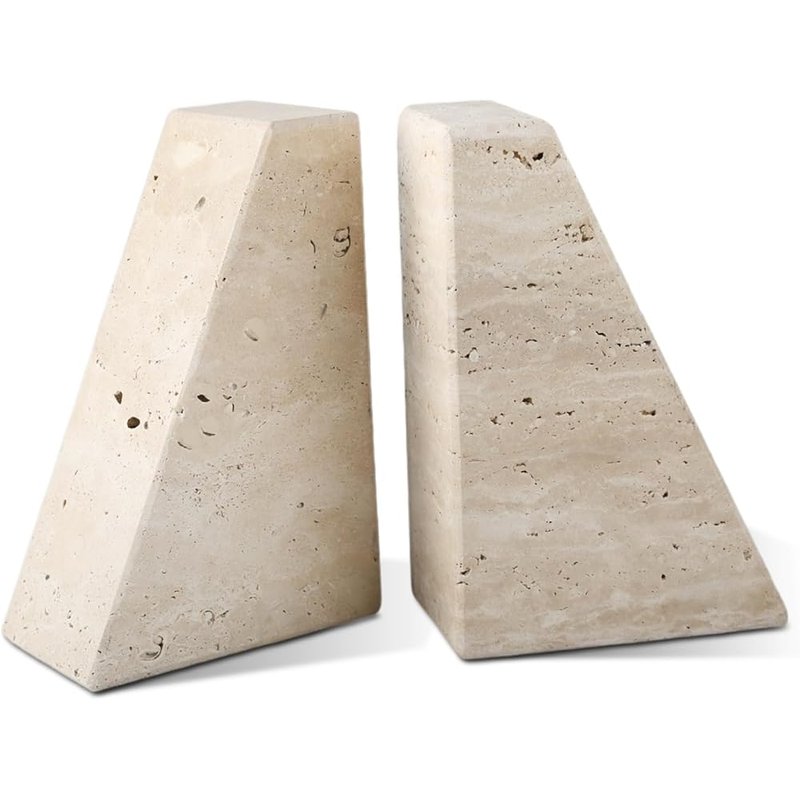 Travertine bookends