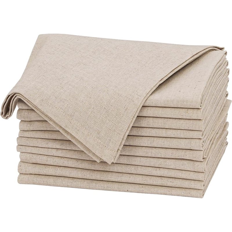 Ruvanti natural linen napkins, set of 12