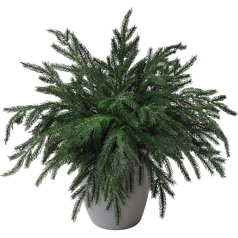 Real touch Norfolk pine stems, 16 pieces