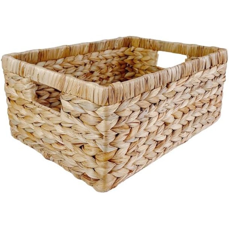 Handwoven water hyacinth basket